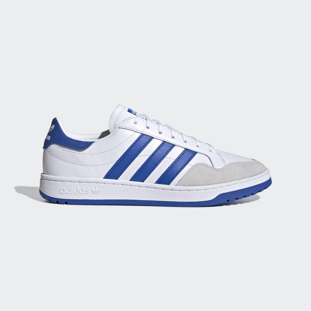 Adidas Team Court Férfi Originals Cipő Fehér/Kék/Fekete Akció 896154-KIO